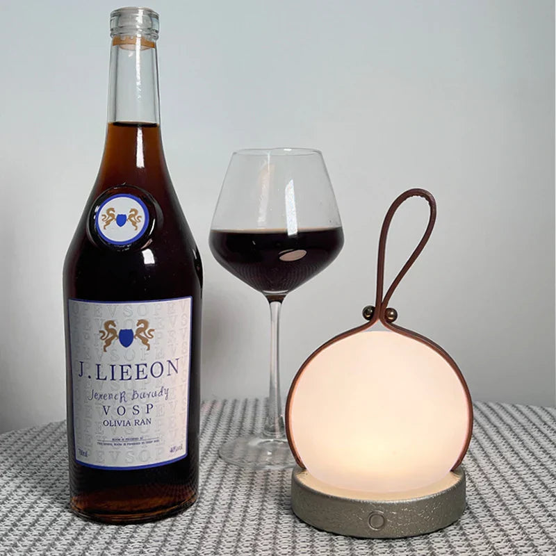 LumeSphere - Trådlös LED-Lyktor – Bärbar Bordslampa med Varmt Ljus