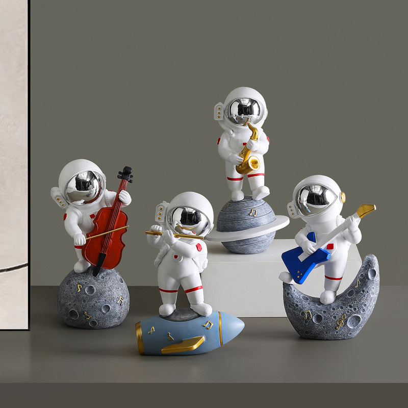Astronaut Jazz Band Dekorativ Konstverk för Unik Heminredning