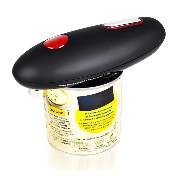 EasyPop Elektrisk Burköppnare – Handsfree, Släta Klippkanter