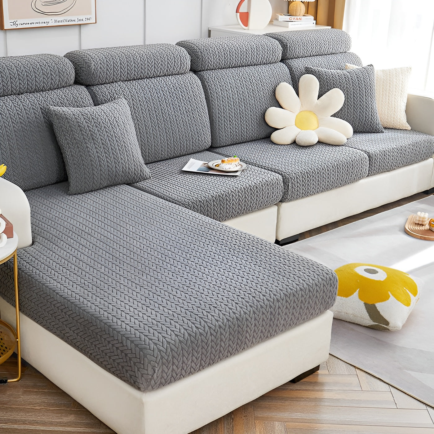 ElasticEase Sofföverdrag – Perfekt stretchpassform för säker, stilren hållning