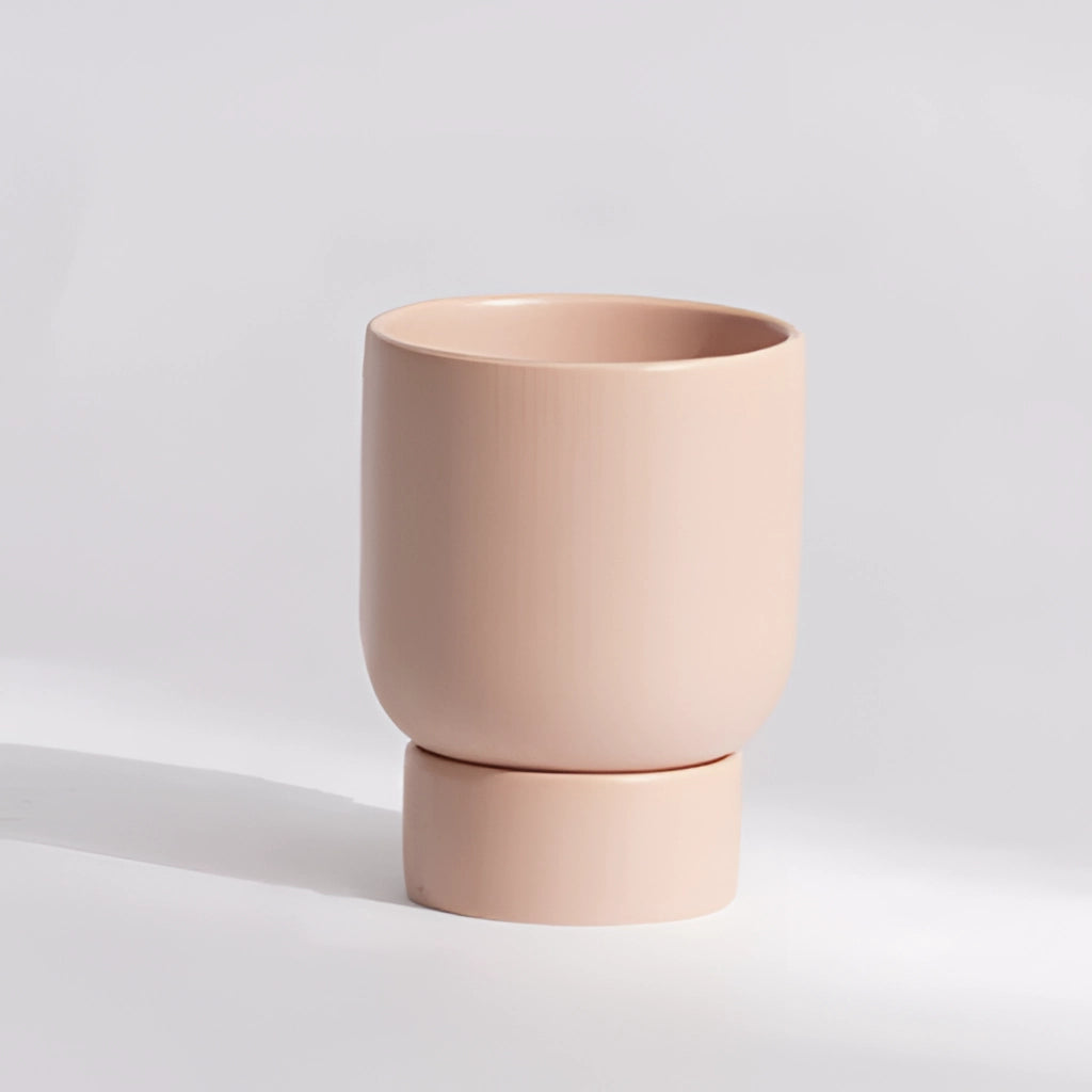 Elegant keramikövertopf i stapel-design för trädgård & bonsai – Finns i olika färger och storlekar