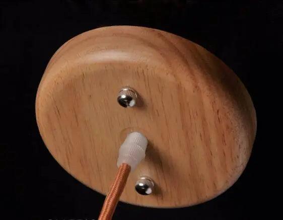 Eclipto | Modern trä pendellampa | Naturlig trädesign Med E27 bas