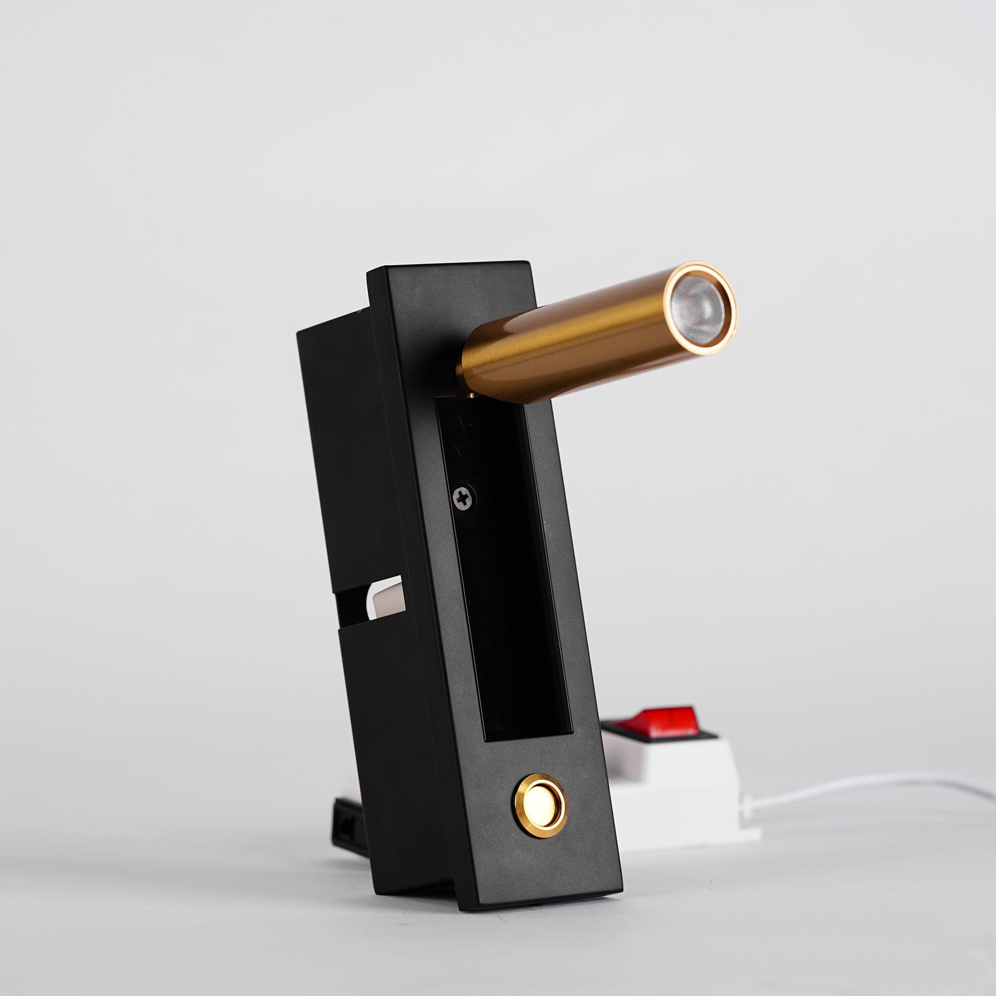 Modern inbyggd sänglampa med LED-ljus