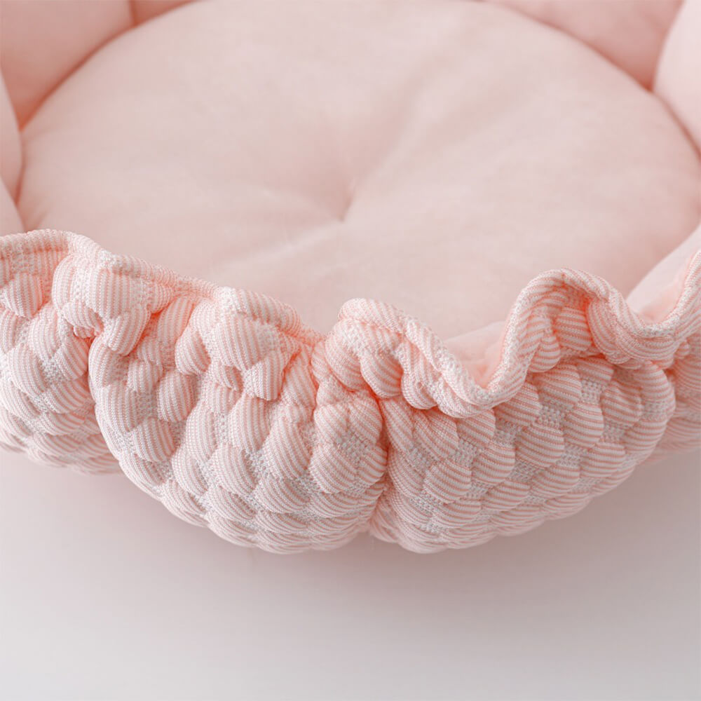 Rynkad Is Silke Kylning Husdjur Säng Fällbar Stilig Komfort