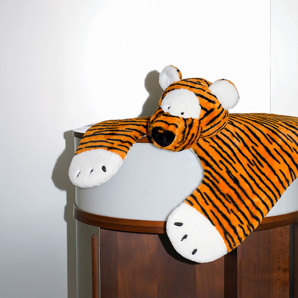 Tigershaped Plushmat Mysig Stilfull för Djur och Människor