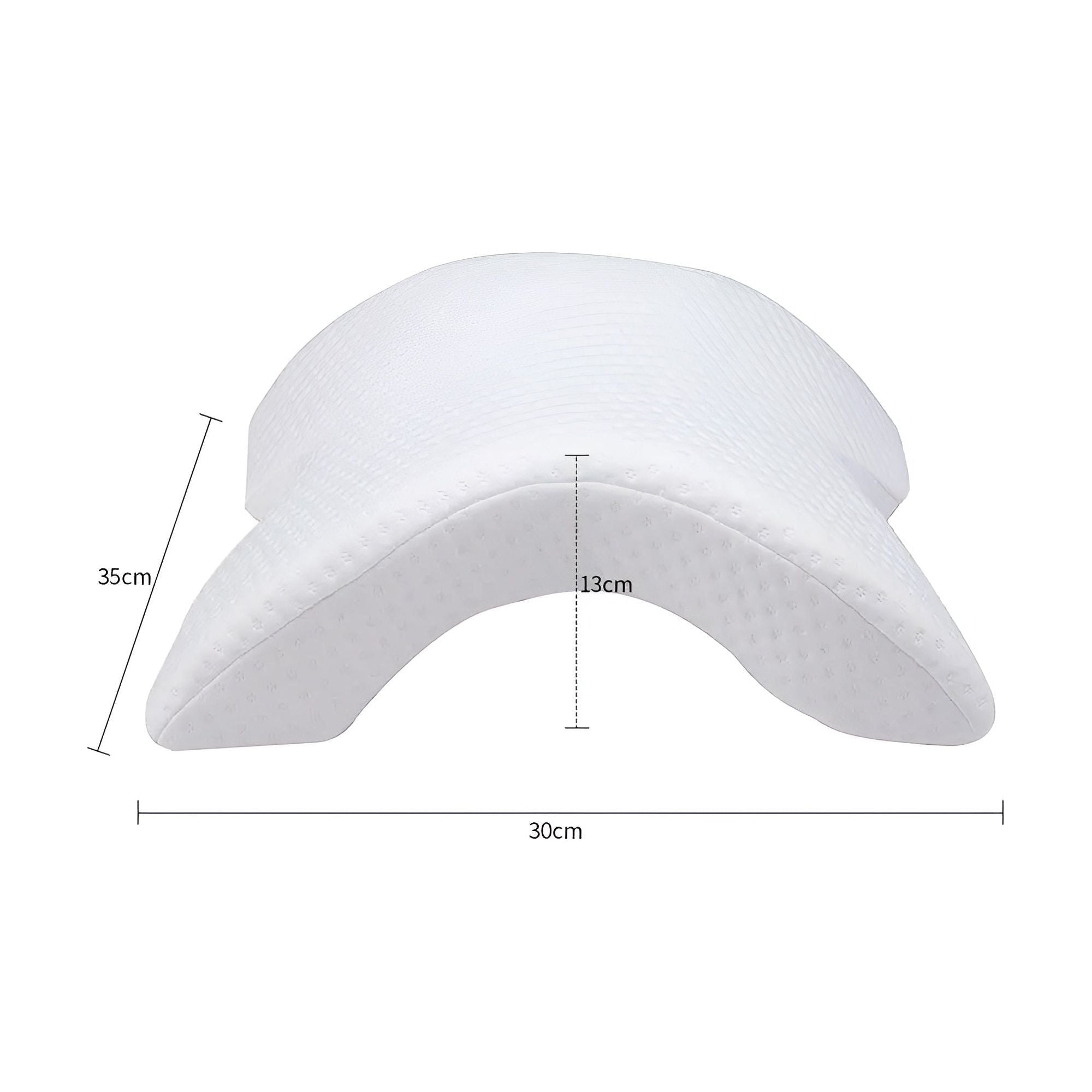 FeatherDream Kudde - Böjd U-formad Ortopedisk Memory-skum Handkudde