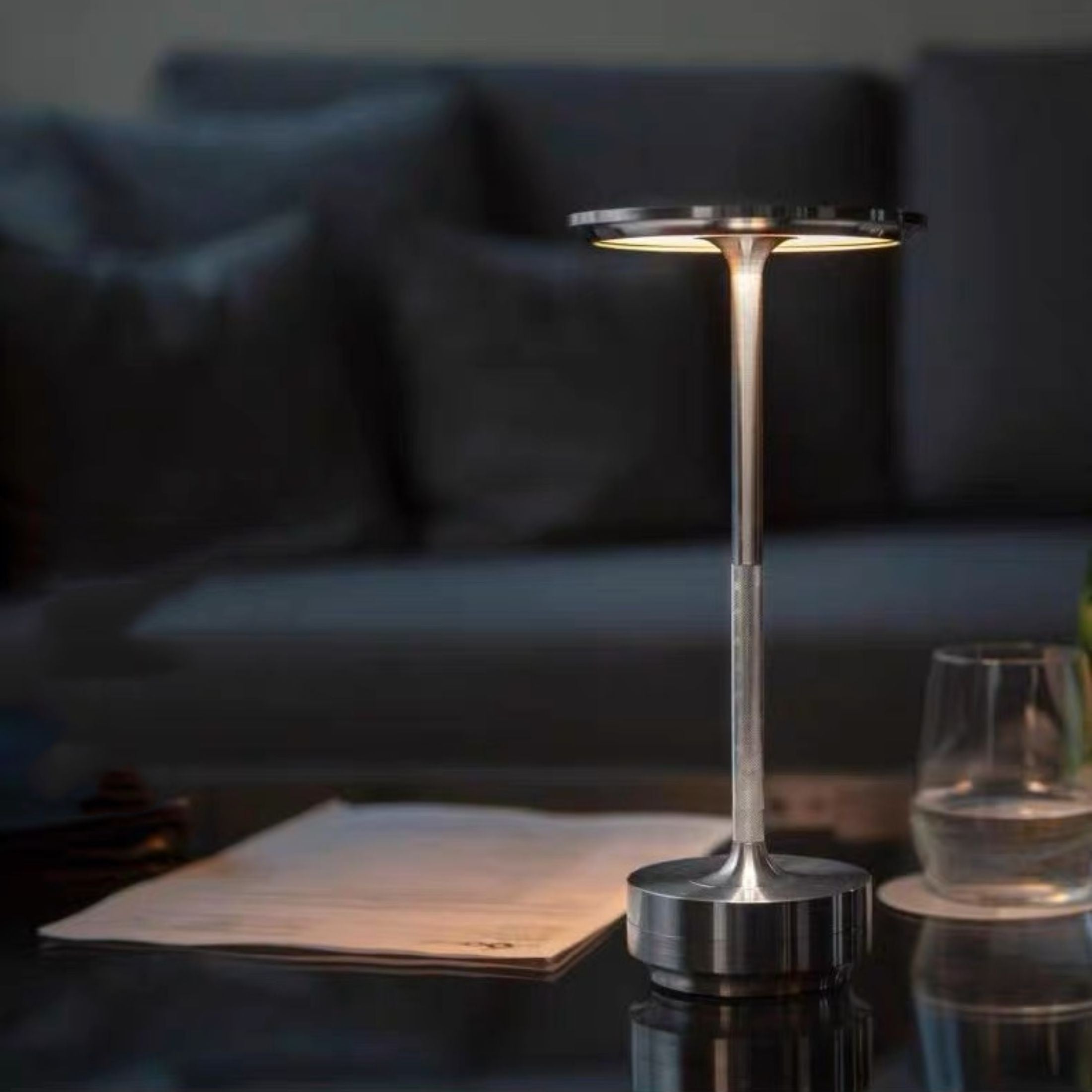 Fenna LED-bordslampa i japansk stil – Uppladdningsbar, Modern atmosfärbelysning