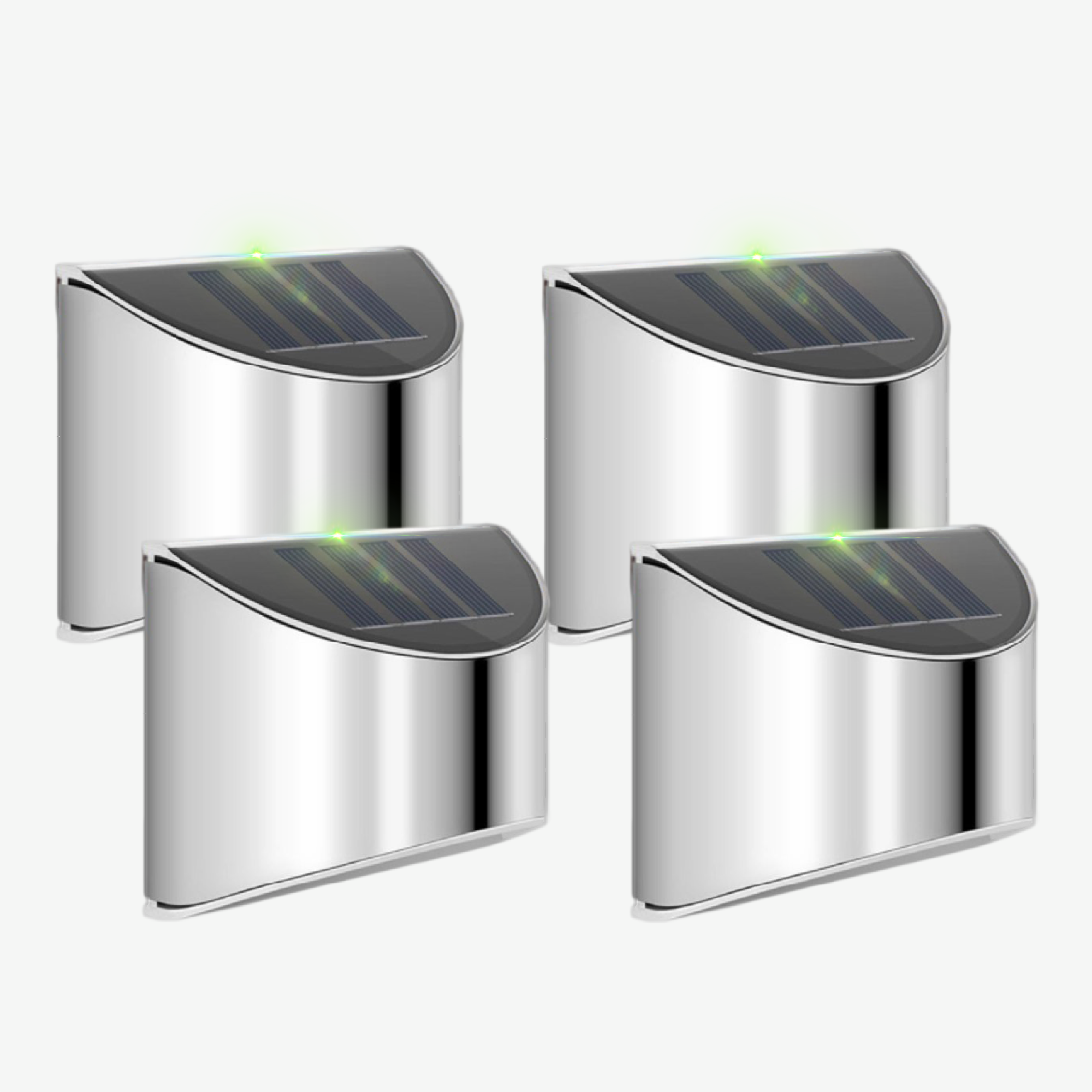 EcoSteel - Vattentäta Solenergi LED Utomhusvägglampor