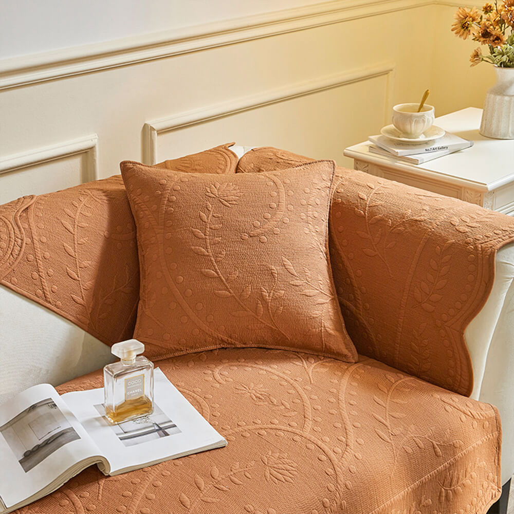 Boho Vävd Texturerad Bomull Andningsbar Sofföverdrag 70x70cm