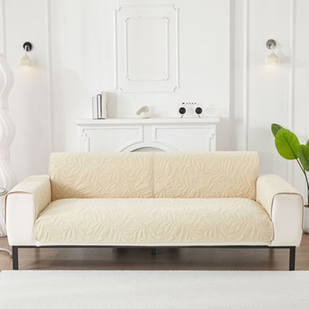 Bladmönster Ultra-mjuk Vattentålig Halkfri Sofföverdrag