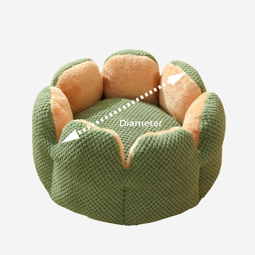 Kaktusformad Bekväm Husdjursbädd Mjuk Korallvelourdesign