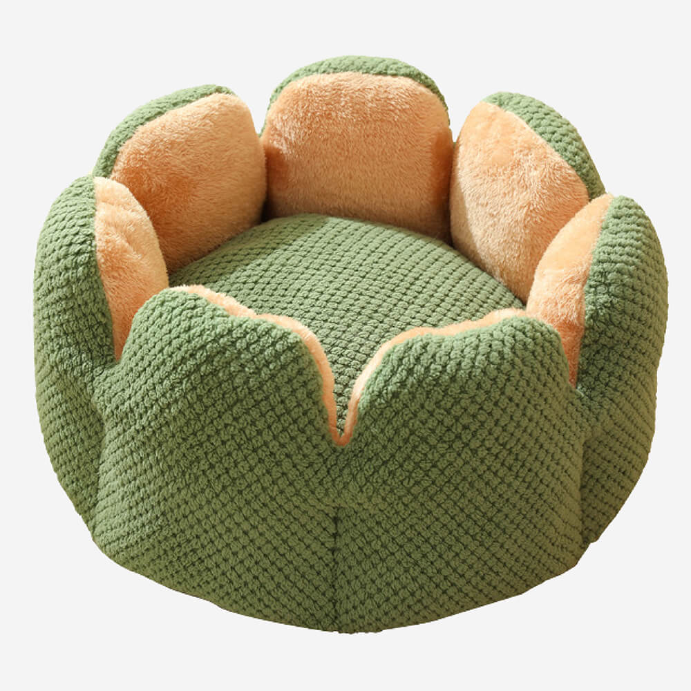 Kaktusformad Bekväm Husdjursbädd Mjuk Korallvelourdesign