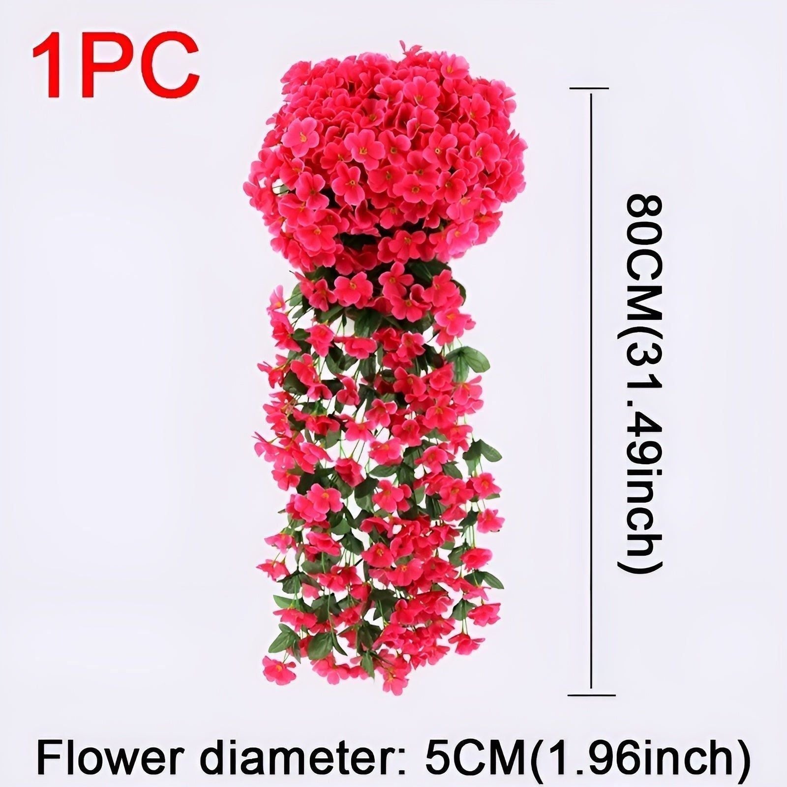 GardenBlossom Decor - Konstgjord blomma hängande korg för dekoration