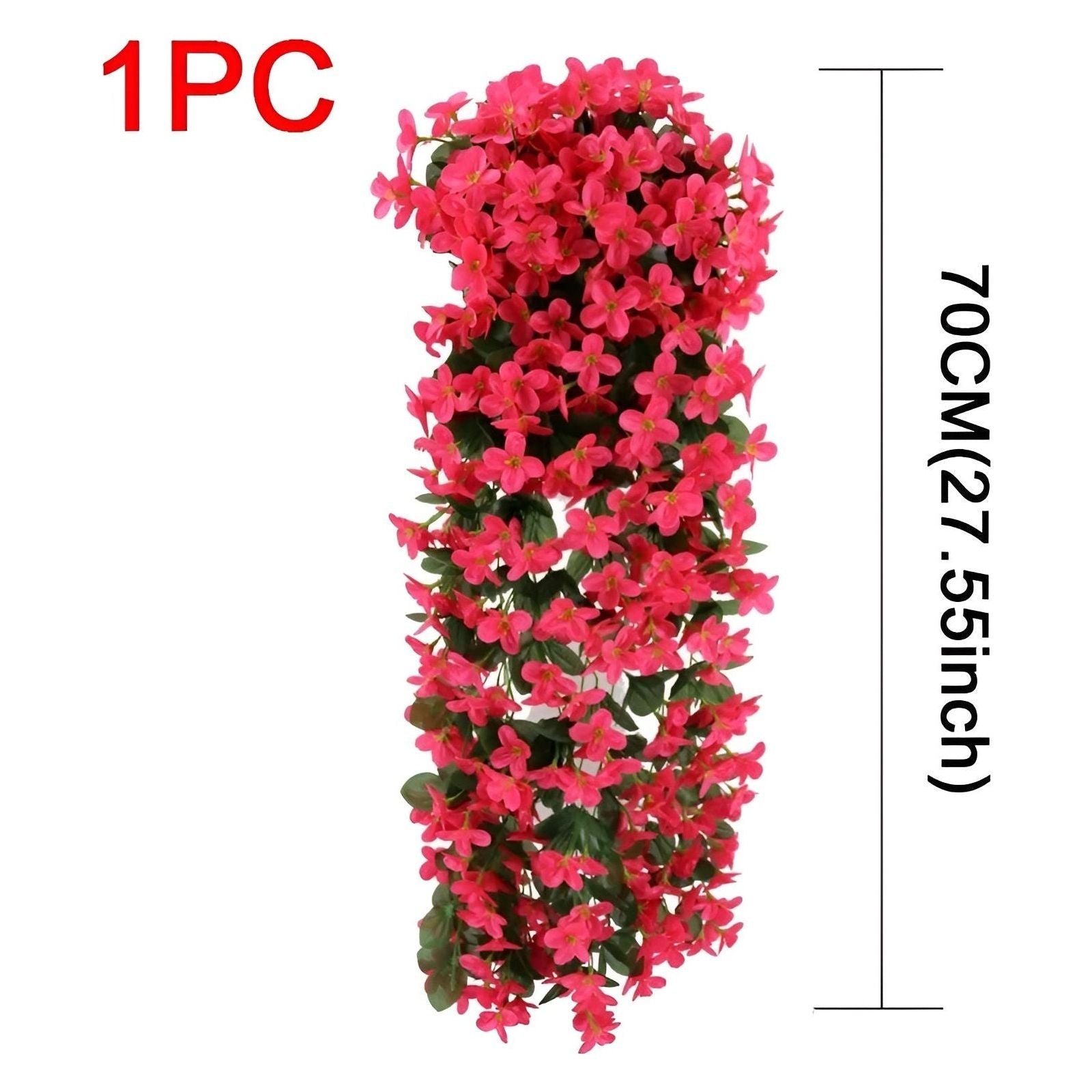 GardenBlossom Decor - Konstgjord blomma hängande korg för dekoration