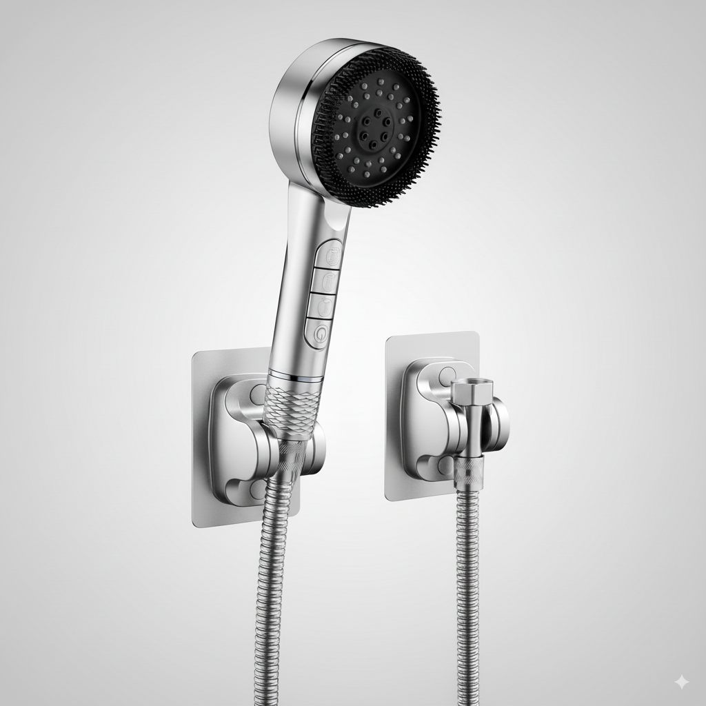 AquaJet Powerduschhuvud | Högtrycks-handdusch med 5 stråltyper
