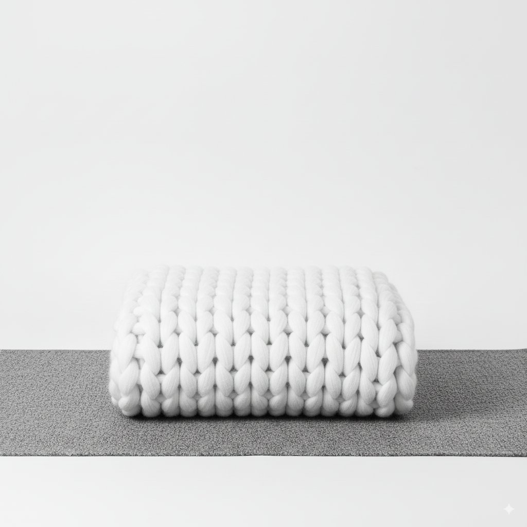 NordWeave | Elegant XXL Stickdeken av mjukt garn för vardagsrum och sovrum