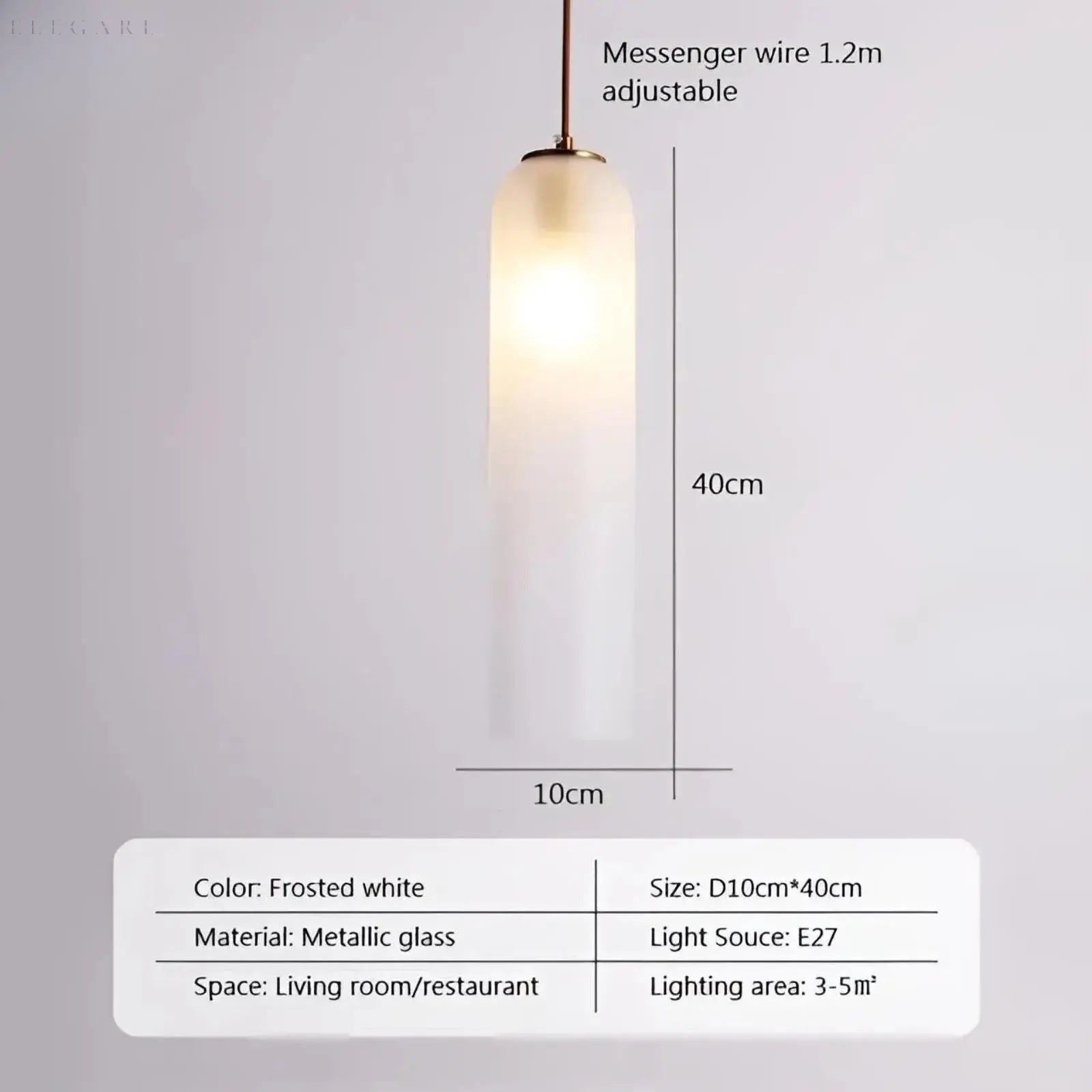 GlassBliss Lampa - Nordic Iron Glass LED Vägglampa