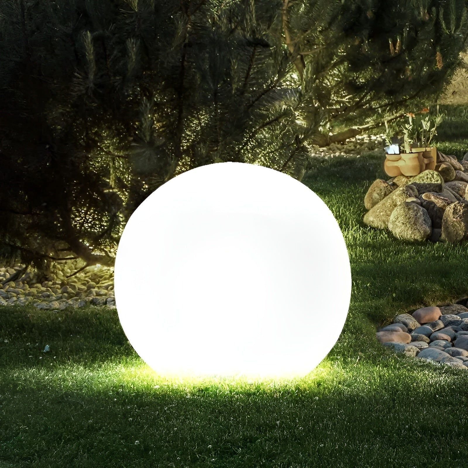 GlowBall Light - Vattentät, färgändrande LED trädgårdsboll-lampa