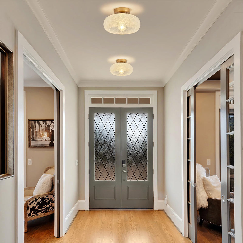 Taklampa Glas Modern Semi Flush Armatur