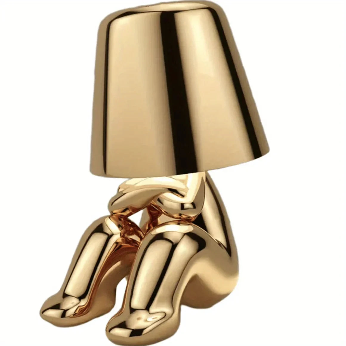 GoldenGrace - Gyllene Staty Bordslampa