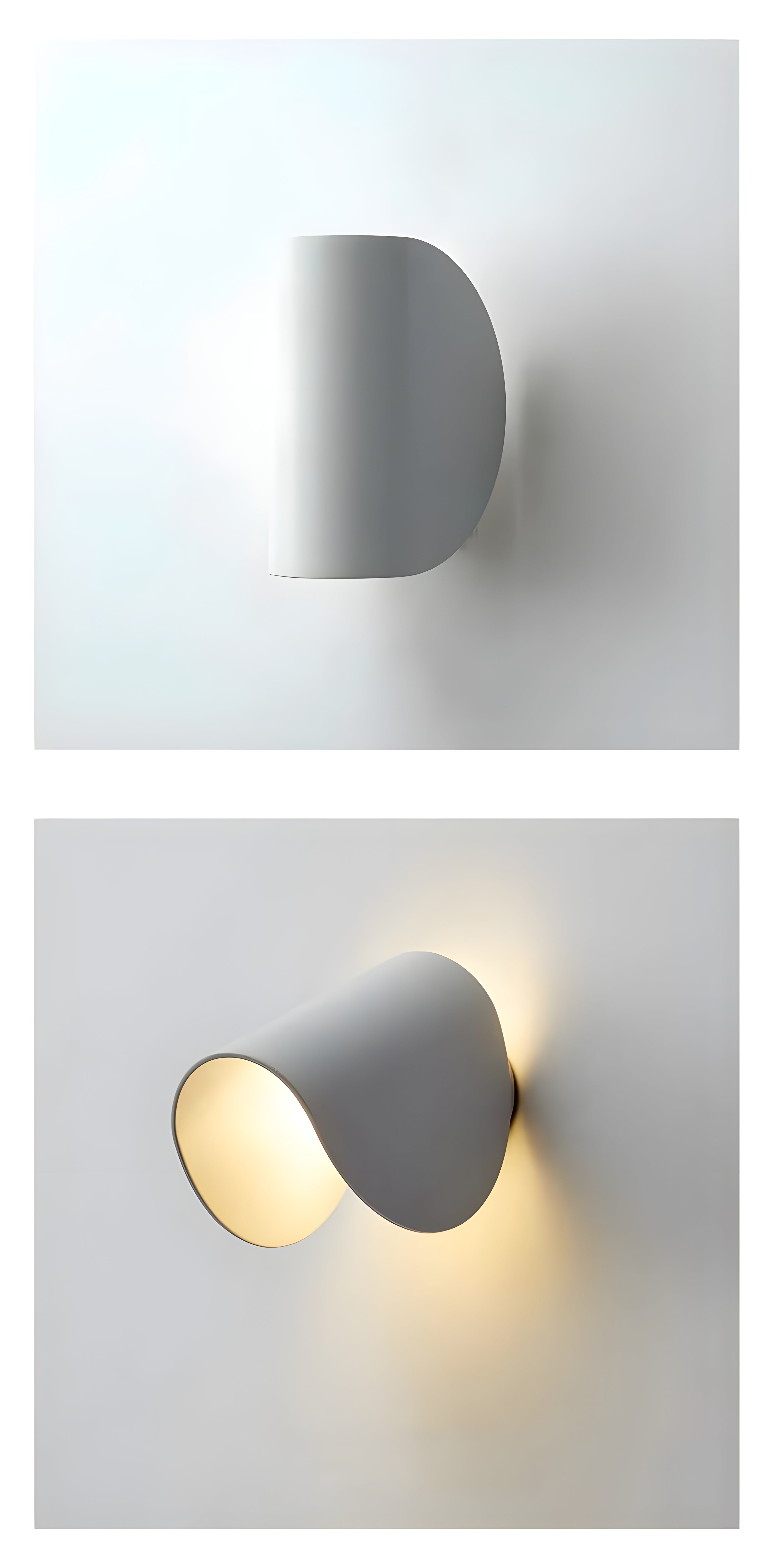 Arcella | Dimbar LED-vägglampa i kurvig design för varmt ambientljus