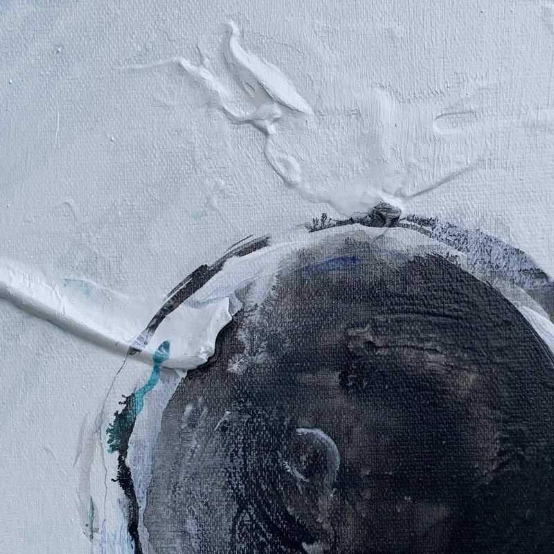 Ignite Sphere – Handgjord Canvas Olja Målning