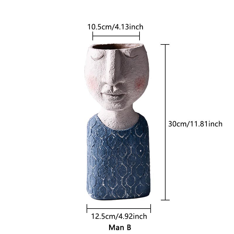 PlantMuse – Hantverksgjord serieteknikskulpturkruka med lekfullt uttryck