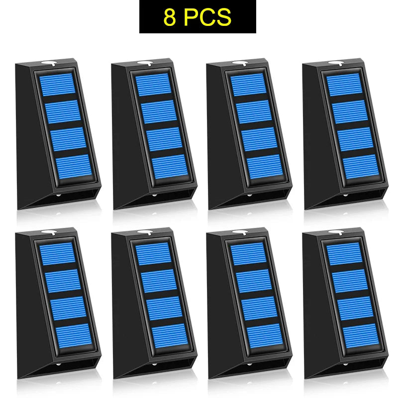 Carvallo Trädgårdslampor LUMINARA ColorGlow | 8-pack | RGB färgväxling | IP65 vattentät | Carvallo utomhusbelysning för staket, trappa & väg