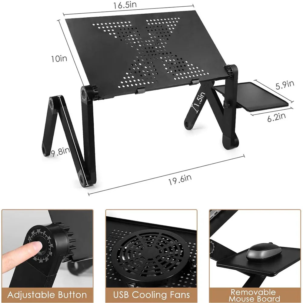 Justerbar 360° laptopstativ