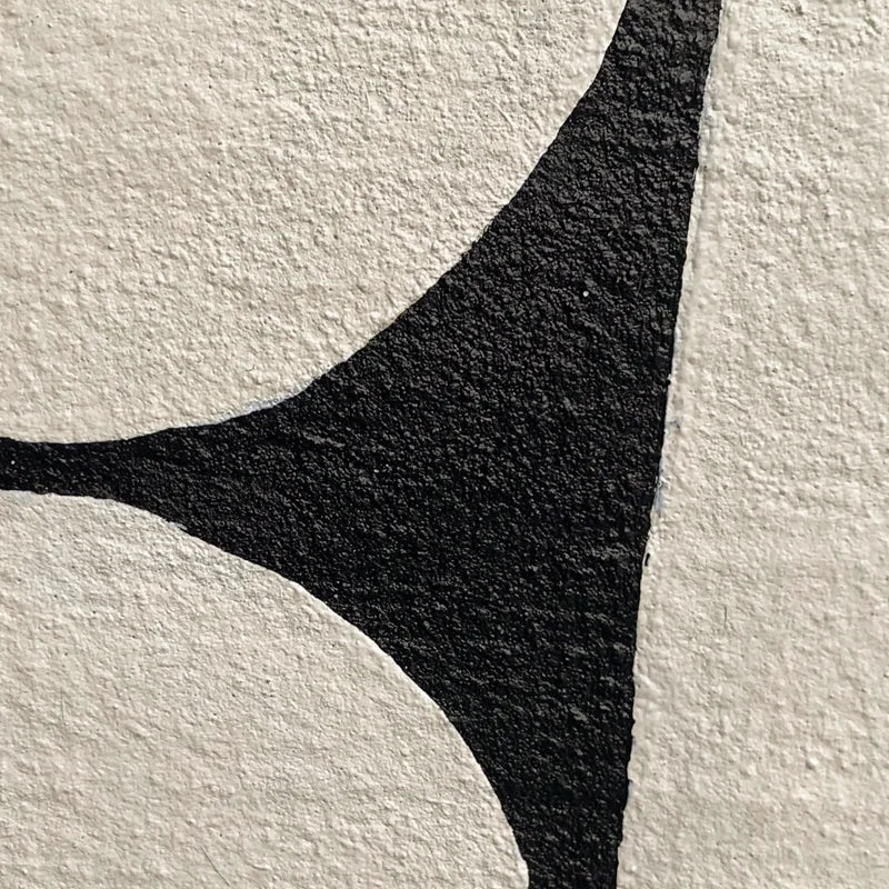 Noir Geometry - Handgjord oljemålning på duk