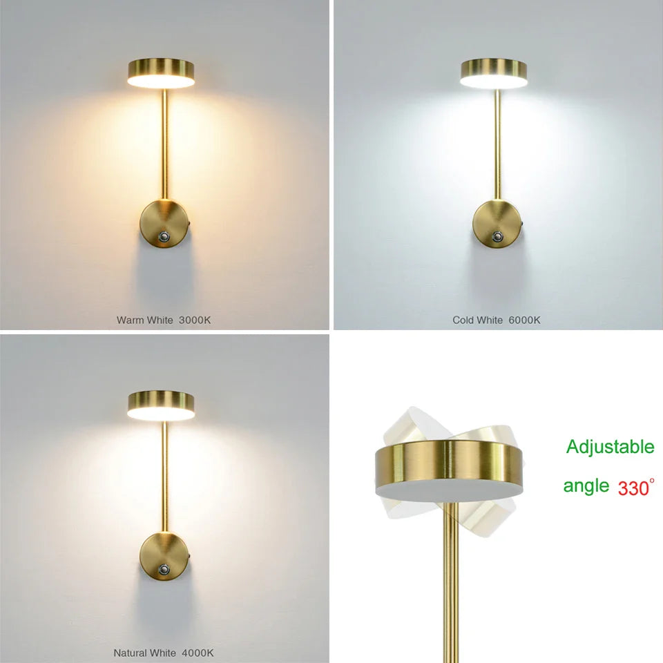 BrightLume - Modern LED Vägglampa med Dimbara Funktioner