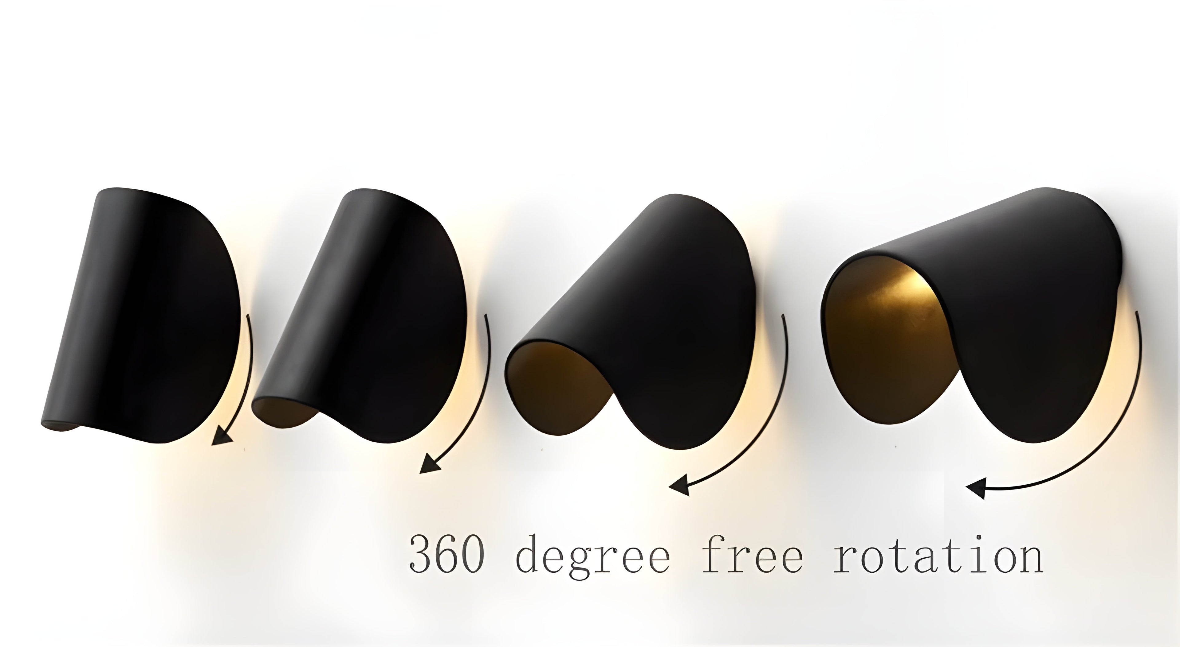 Arcella | Dimbar LED-vägglampa i kurvig design för varmt ambientljus