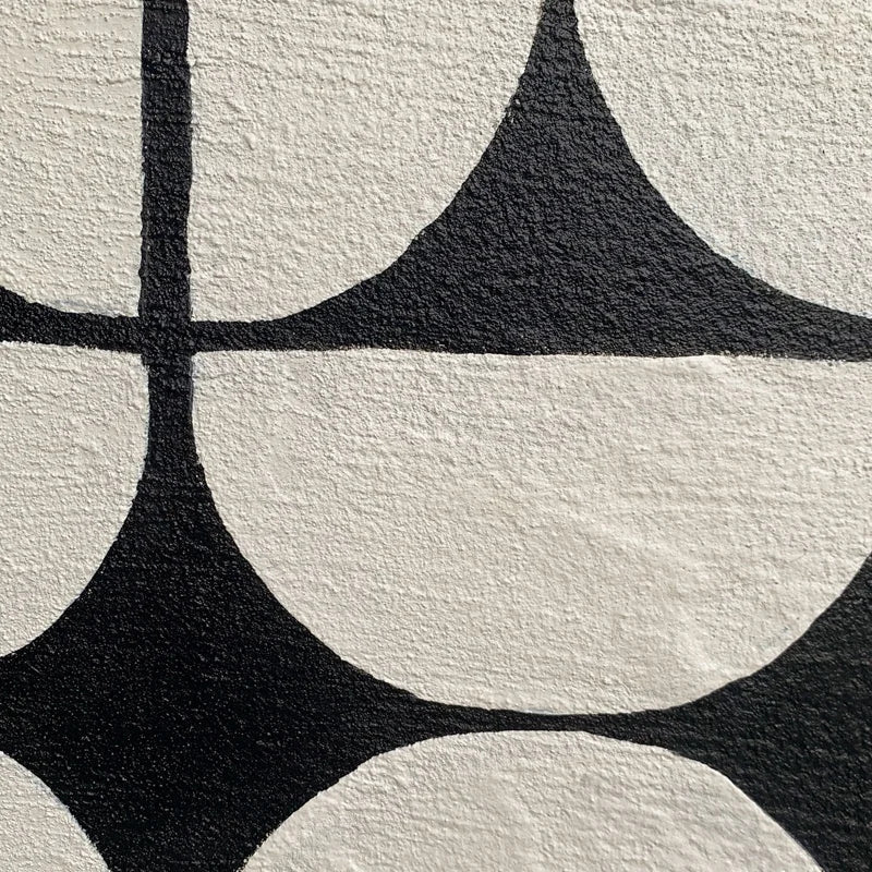 Noir Geometry - Handgjord oljemålning på duk