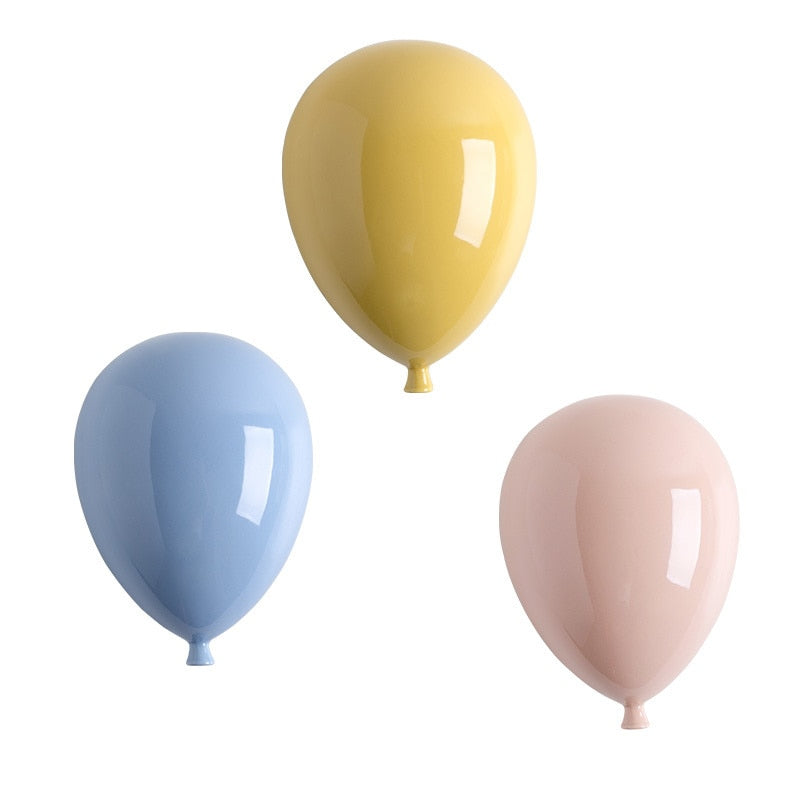 Keramisk Ballong Väggdekoration för Drömsk Hem Elegans