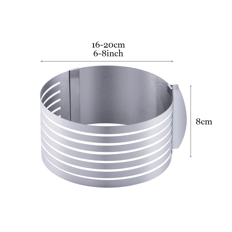 Carvallo - Justerbar rostfritt stål kakformare