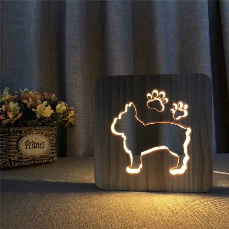 PuppyGlow - Charmig 3D LED-lampa för alla rum