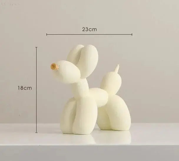 Haku Ballonghund-statyn – Modern dekorativ skulptur för hemmet eller kontoret