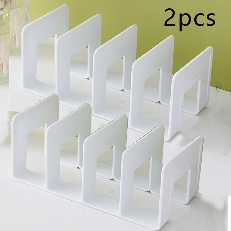 Heavy-Duty PP bokstöd med fyra fackdesign – Robust förvaringslösning för kontoret