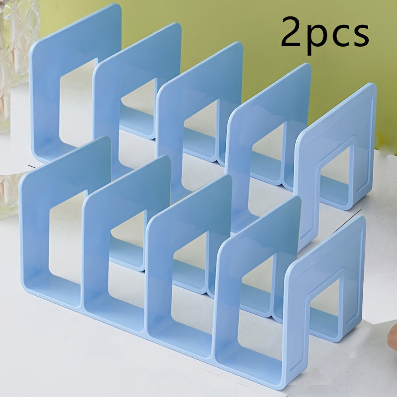 Heavy-Duty PP bokstöd med fyra fackdesign – Robust förvaringslösning för kontoret