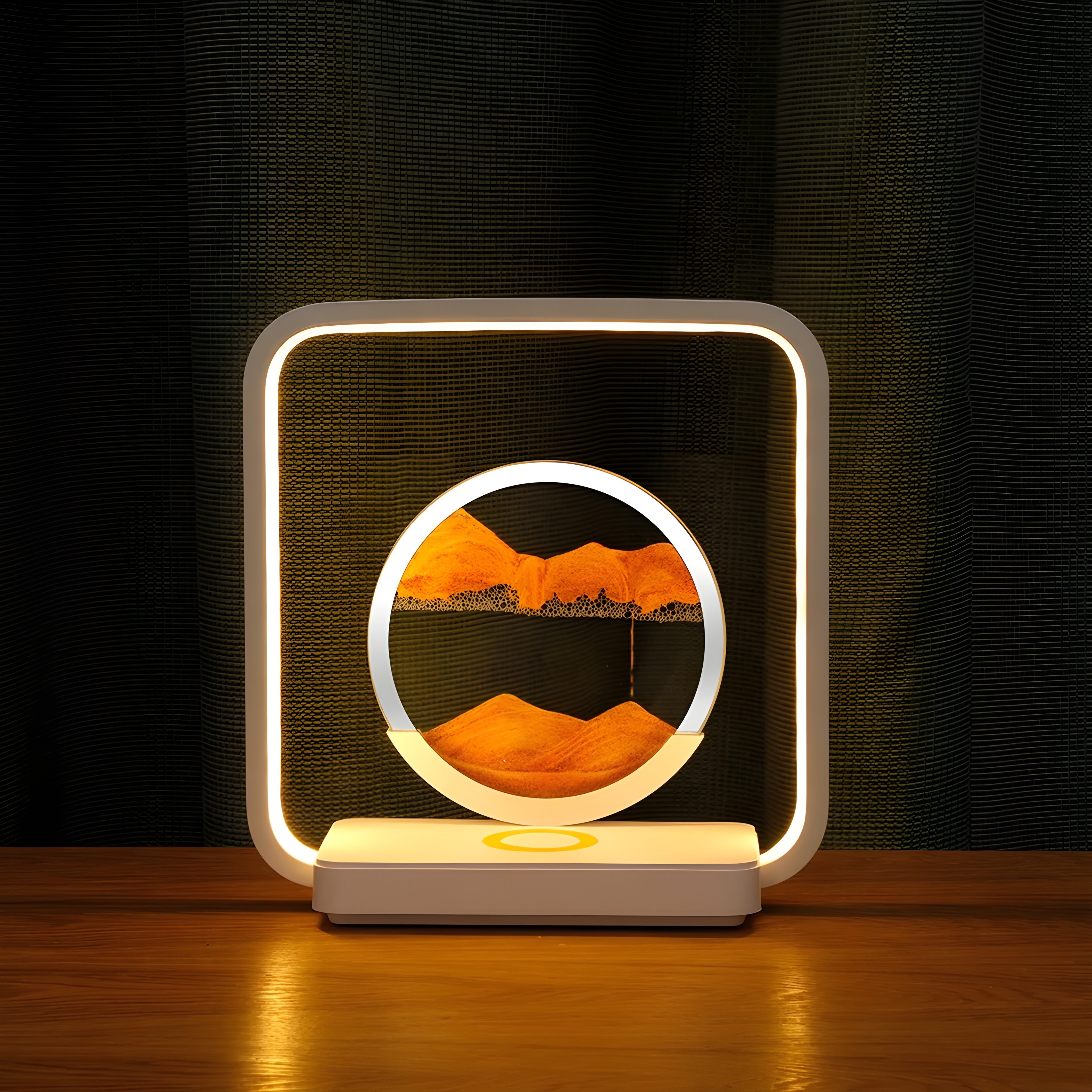 HorizonFlow Lampa – 3D Flödande Sand LED Nattlampa