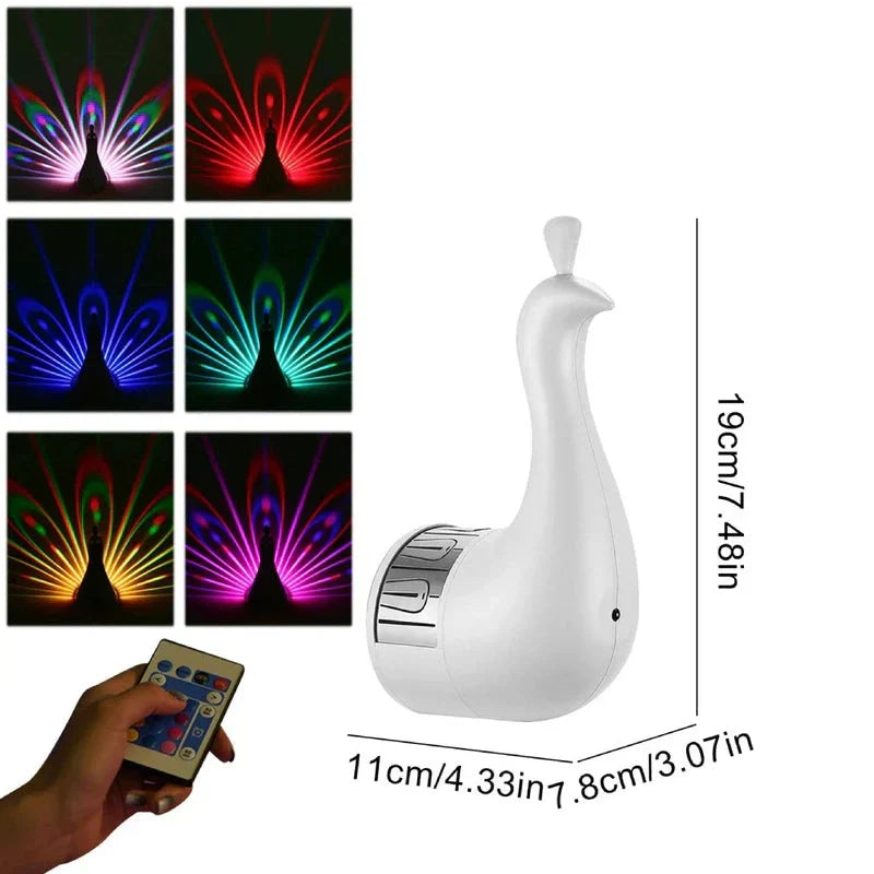 Carvallo – Elegant Uppladdningsbar Vägglampa med Fängslande Ljusprojektion