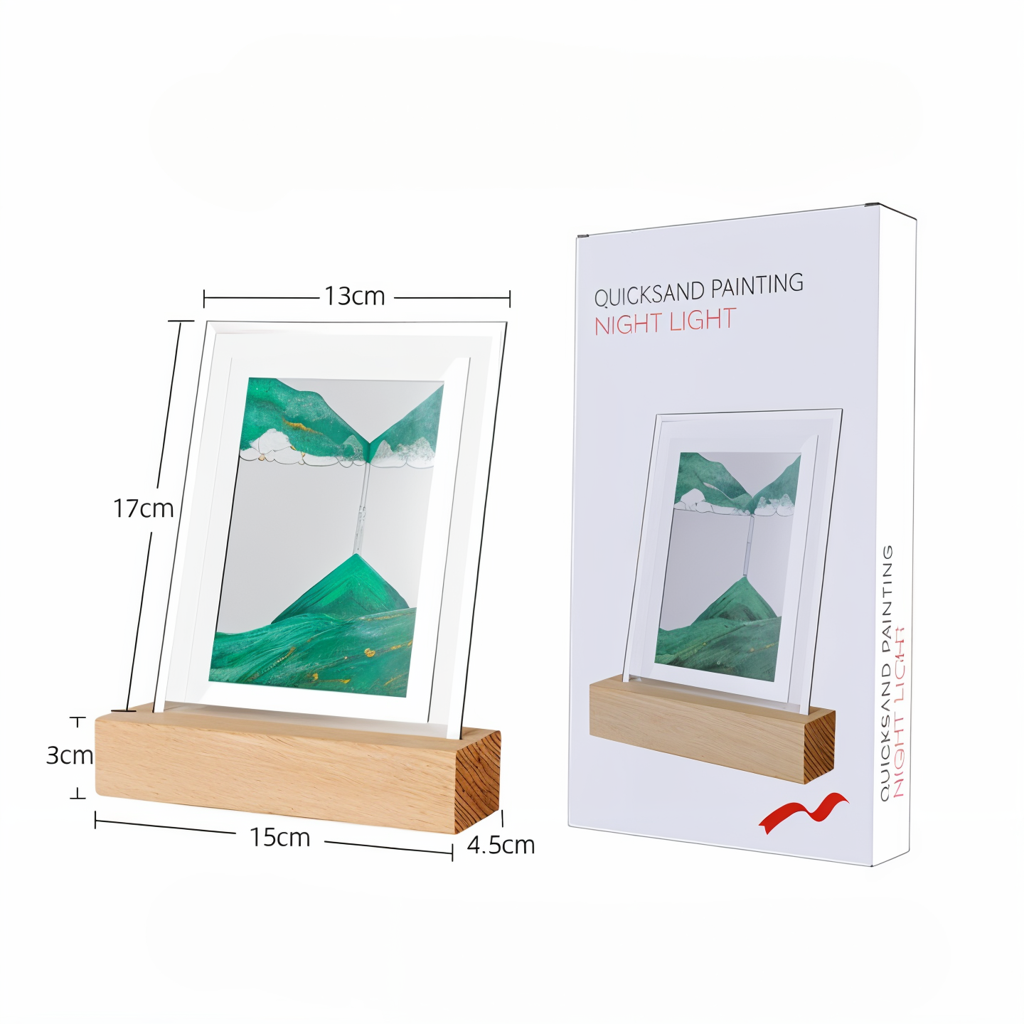 PeaceWave - Elegant sandflödeslampa för stressavlastning