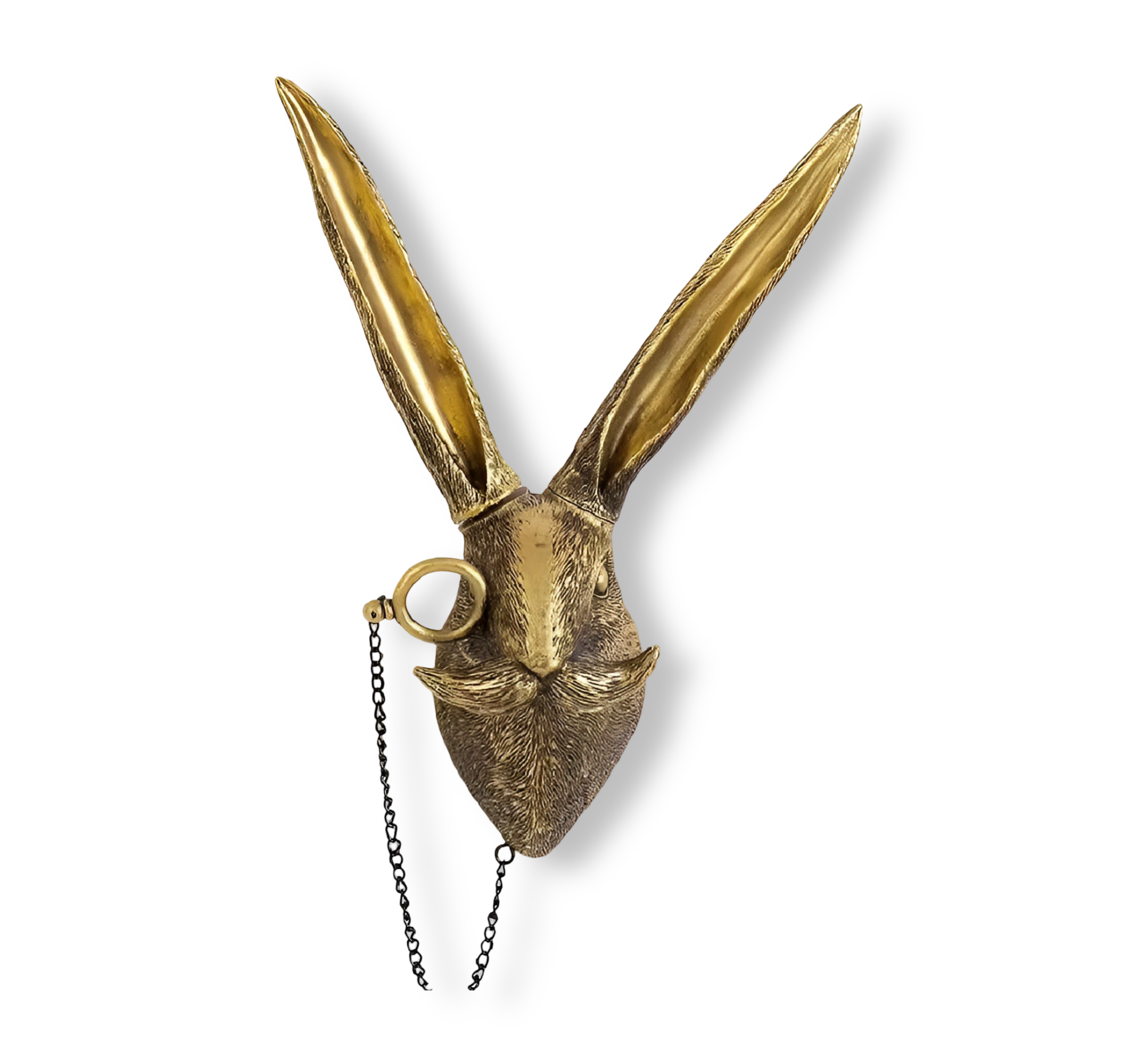 Golden Head | Multifunktionell Väggkrok – Dekorativ Väggförvaring