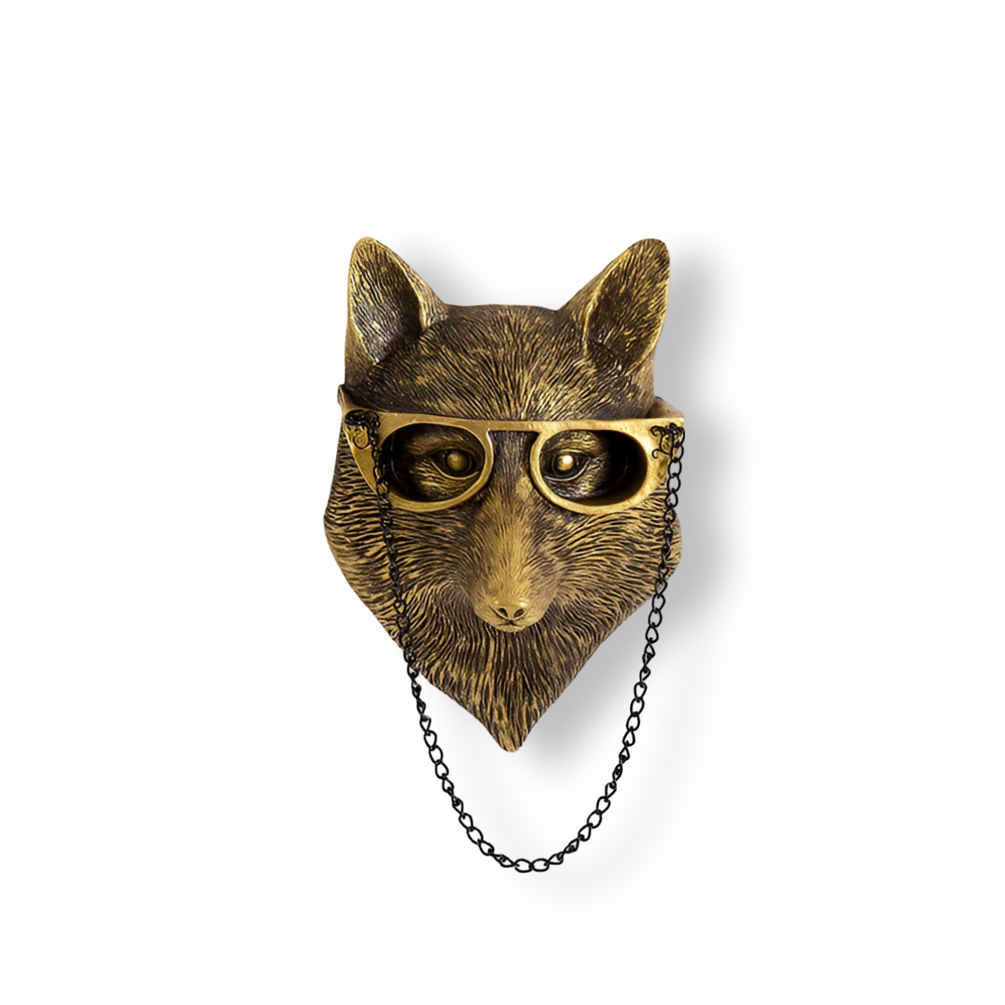 Golden Head | Multifunktionell Väggkrok – Dekorativ Väggförvaring