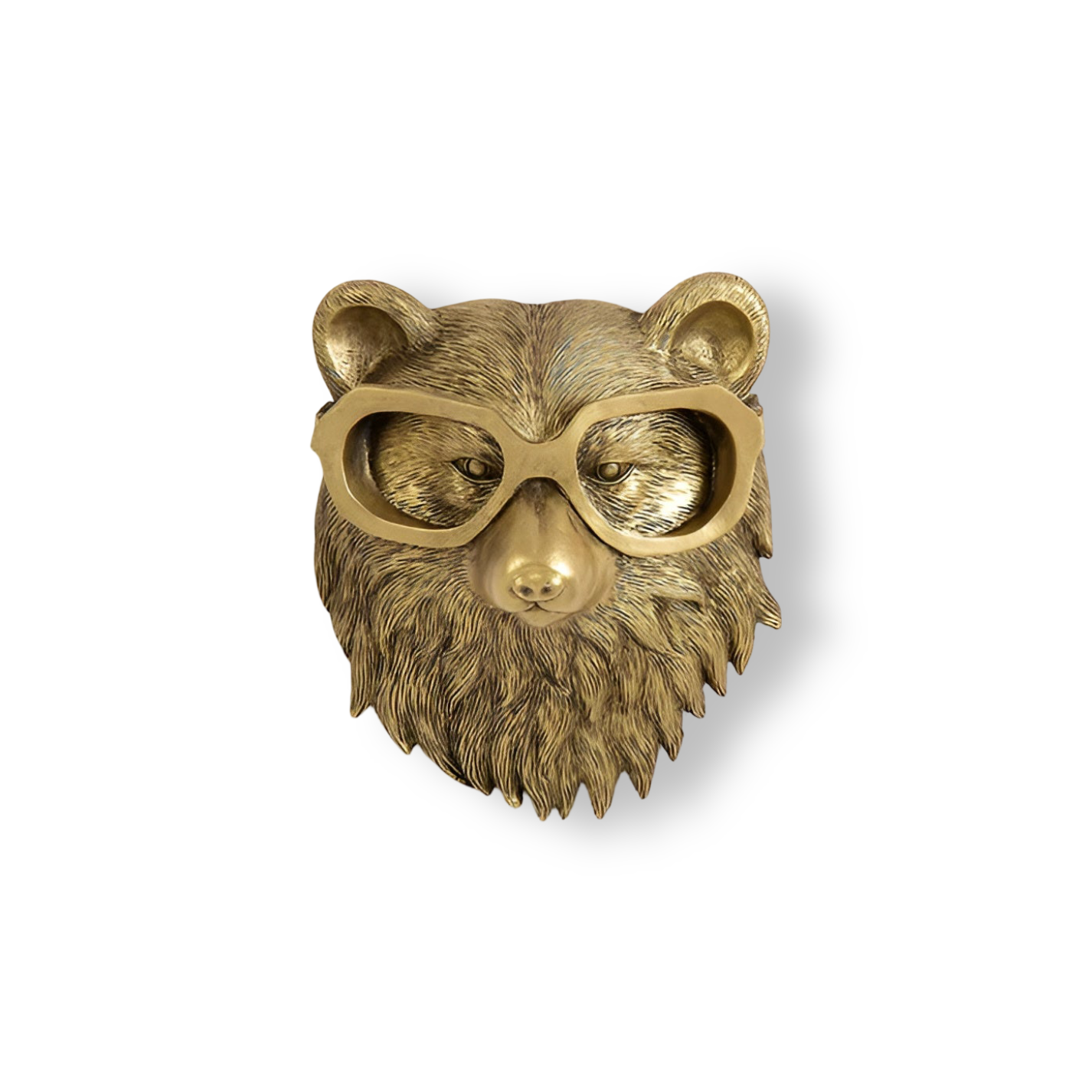 Golden Head | Multifunktionell Väggkrok – Dekorativ Väggförvaring