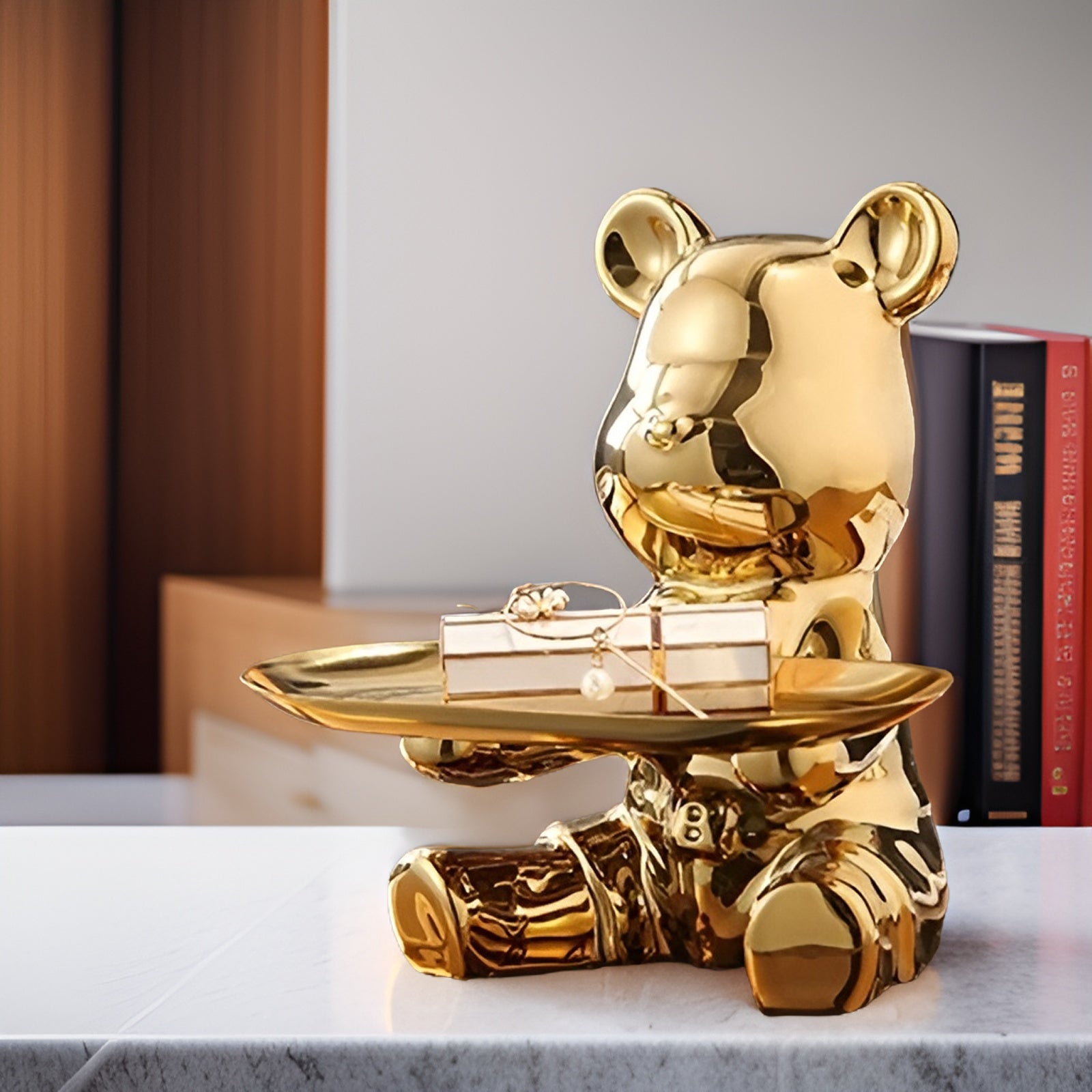 Happy Bear | Modernt keramikfigurställ för stiliga inredningsdetaljer