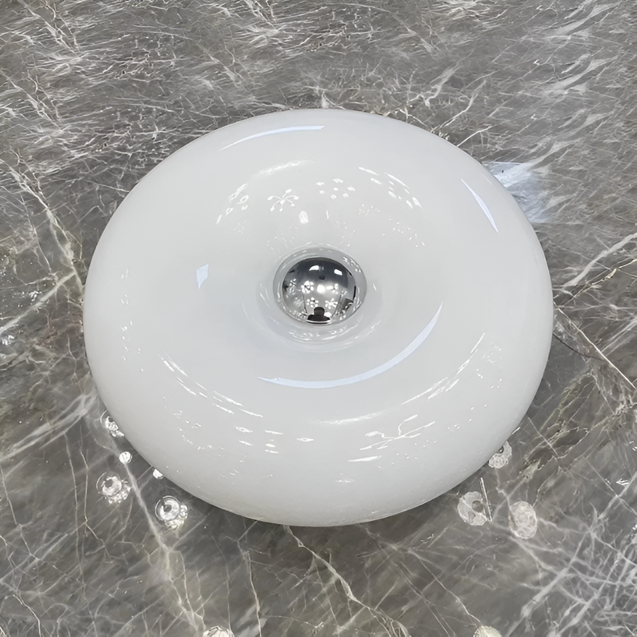 Orange Donut Lampa - Stilig Vägglampa och Bordslampa