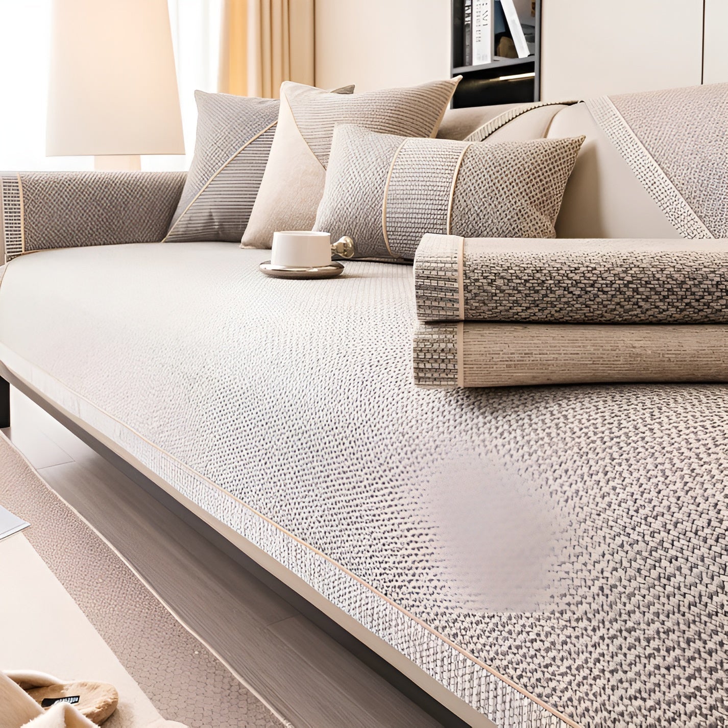 Soföverkast i bomullsblandning – Enkel och dekorativ | Perfekt för vilket vardagsrum som helst
