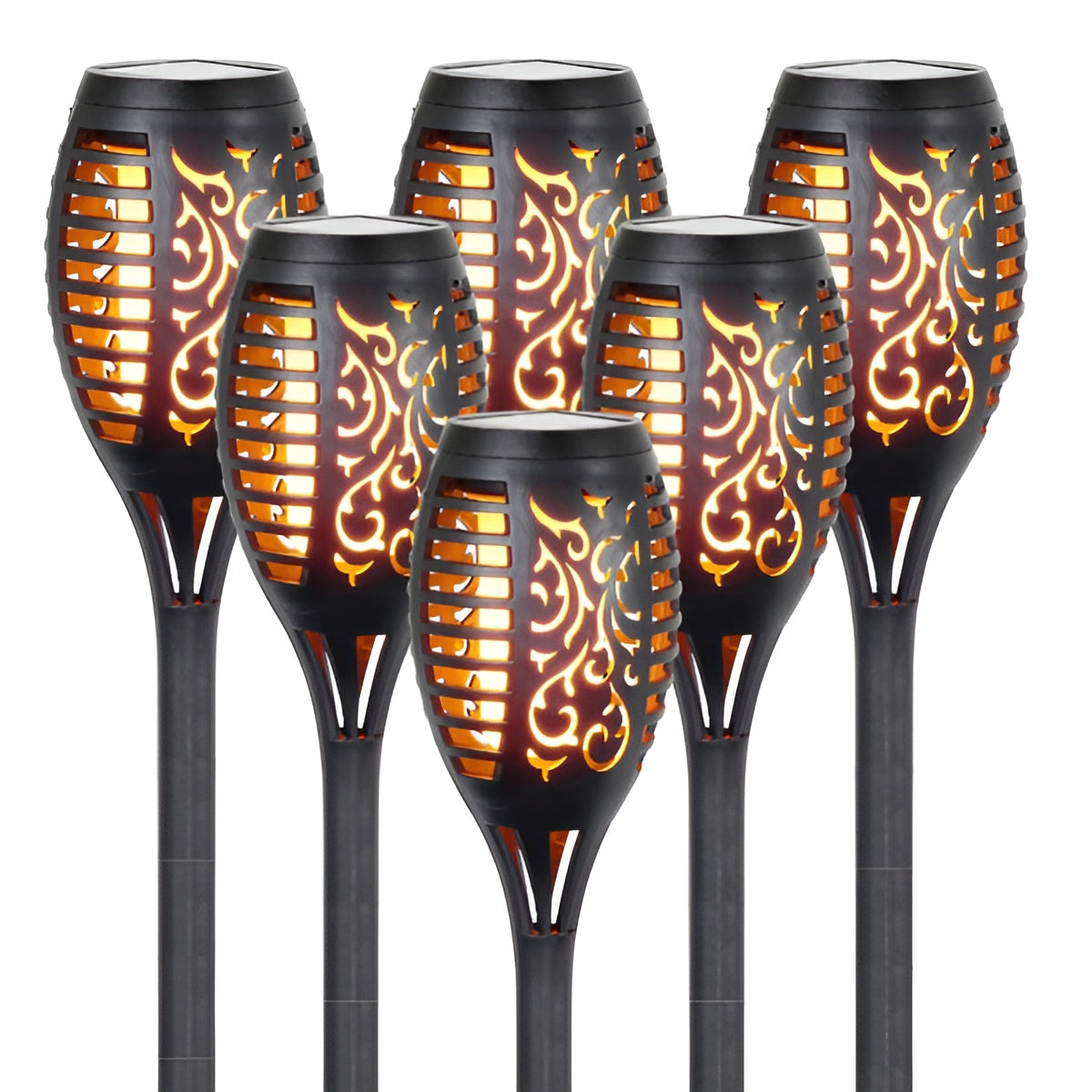 LumeTorch - IP65 Vattentålig Solcellsbelysning för Utomhus med Flackande Låga