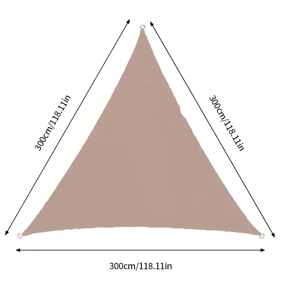 ShadeMaster – Vattenavvisande trekantigt UV solsegel med vikbart och bärbart design för utomhustäckning